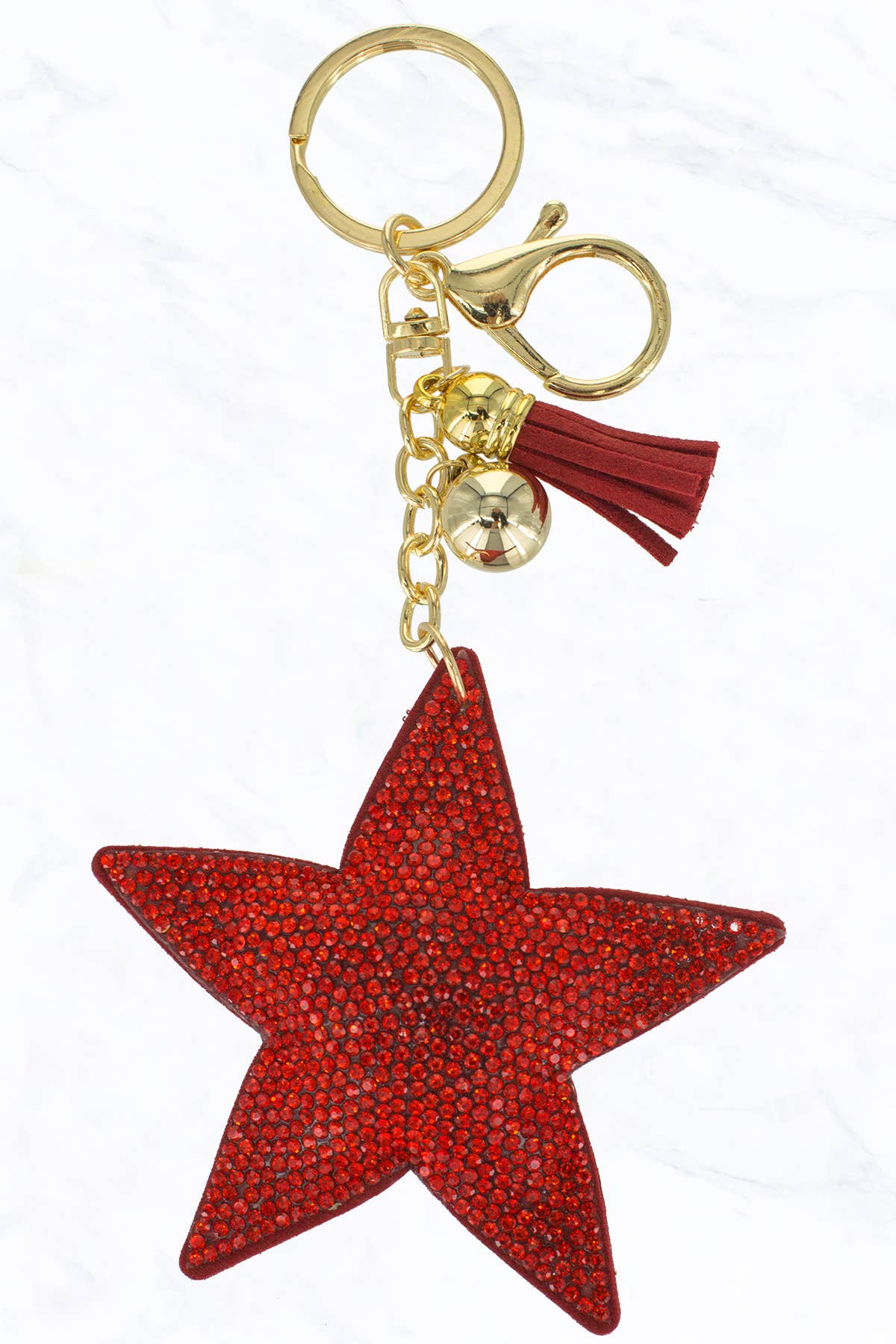 Suzie Q USA - Glittering Star Keychain - Blue