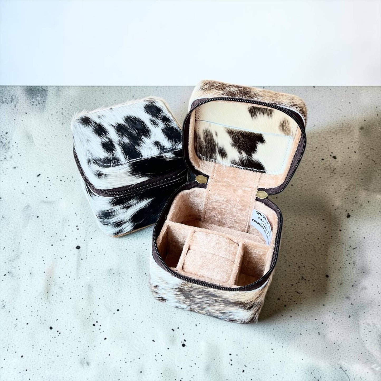 All cowhide small jewelry box