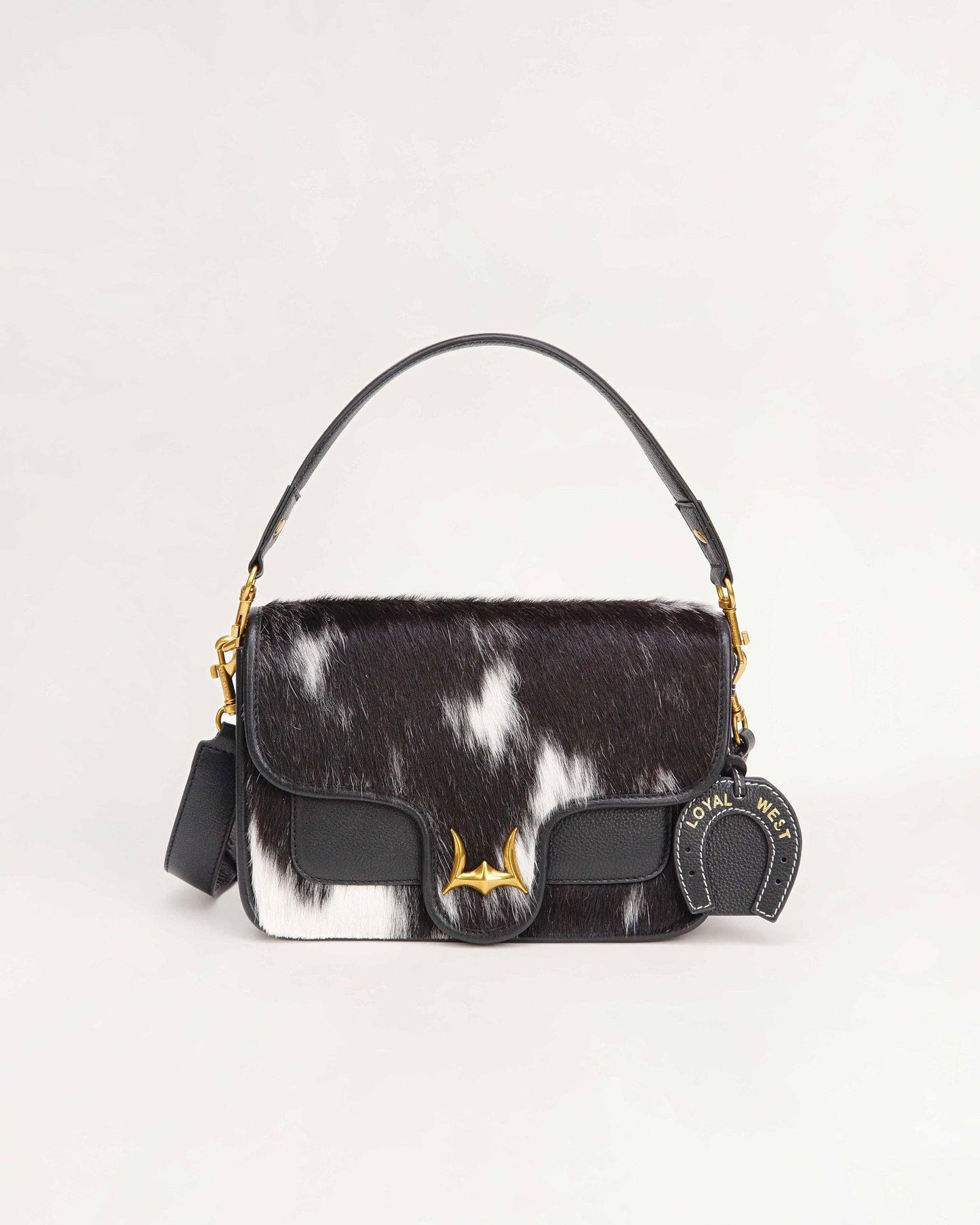 Loyal West - Shell Medium Purse – Brown & White
