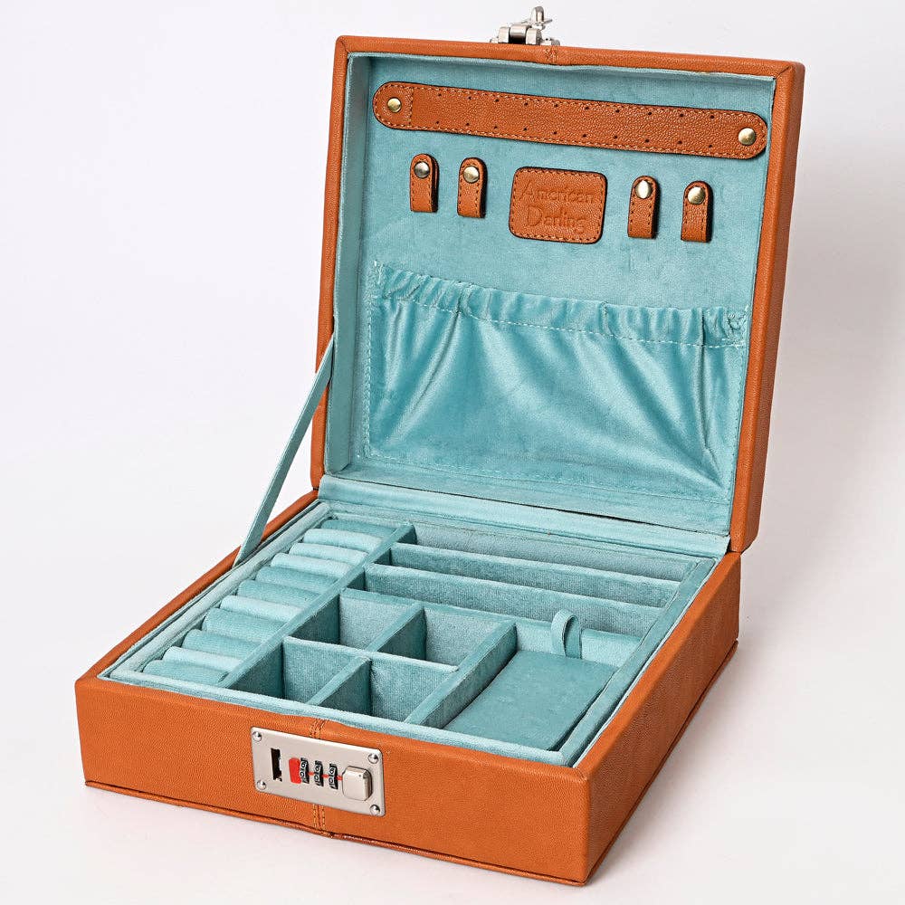 American Darling Jewelry Case Genuine Western Leather Women Bag