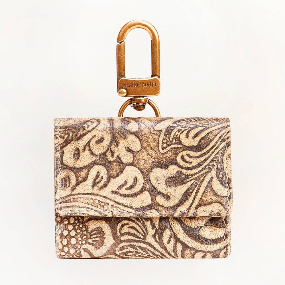 Myra Bag - Loyal West Gloriana Clip On Bag Charm Black And White - Black And White Cowhide / Single
