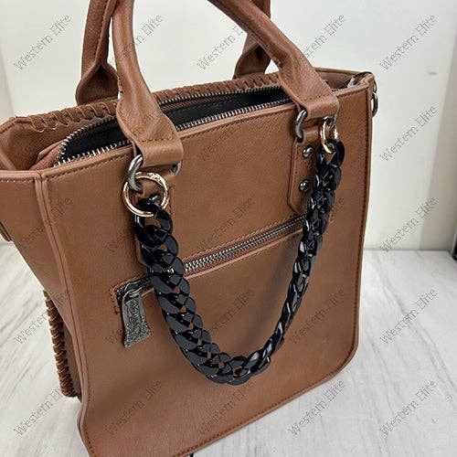Western Elite Jewelry - PC260418-21 13'' Black resin Purse chain