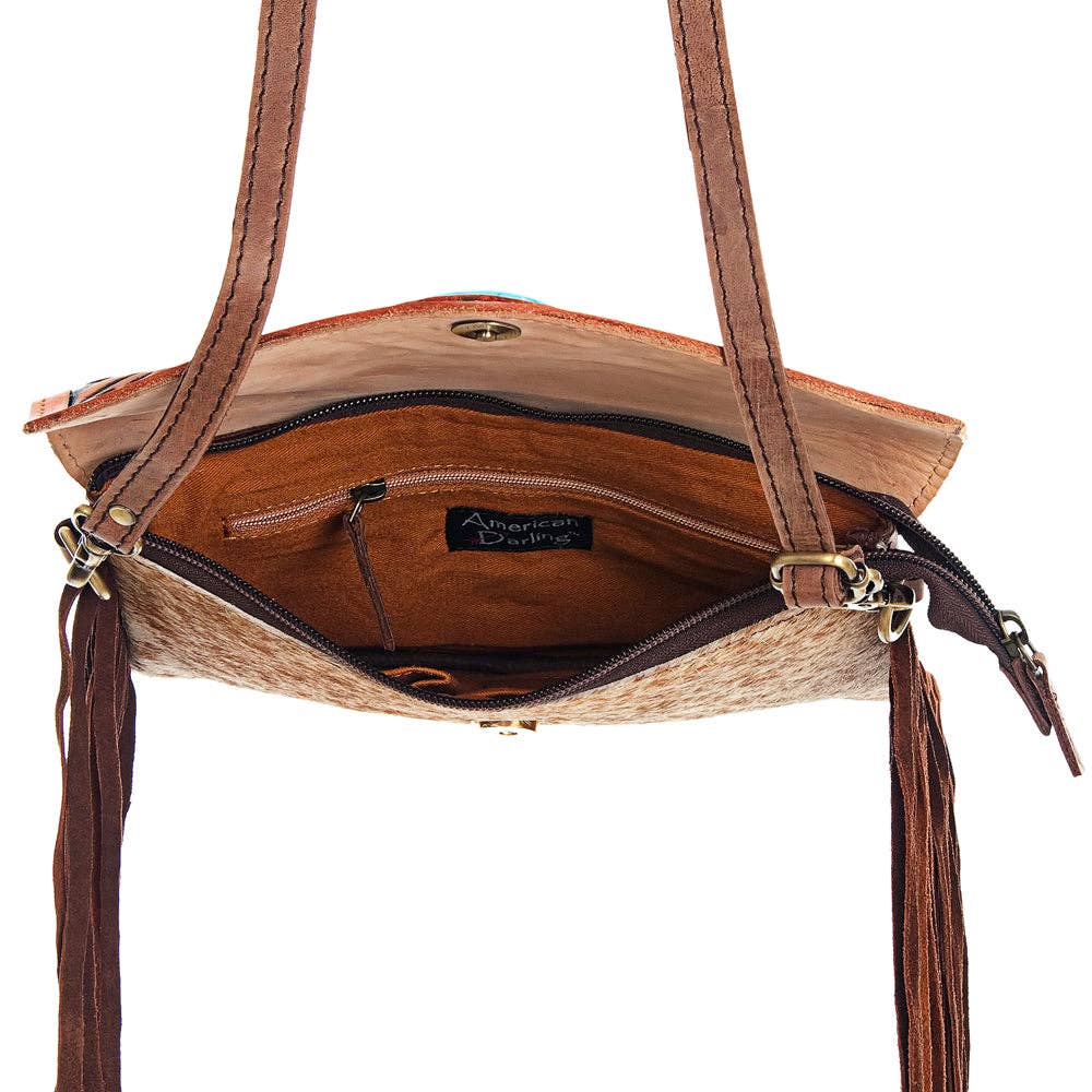 LS Western - ADBGD101 Envelope Hair-On Genuine Western Leather Women Bag - ADBGD101