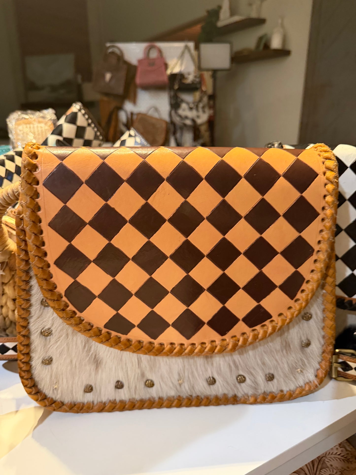 Sun-kissed Checkmate Crossbody