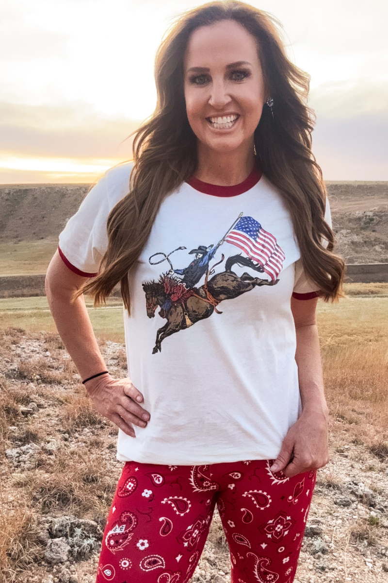 Sterling Kreek - Dust and Glory Ringer Tee - L