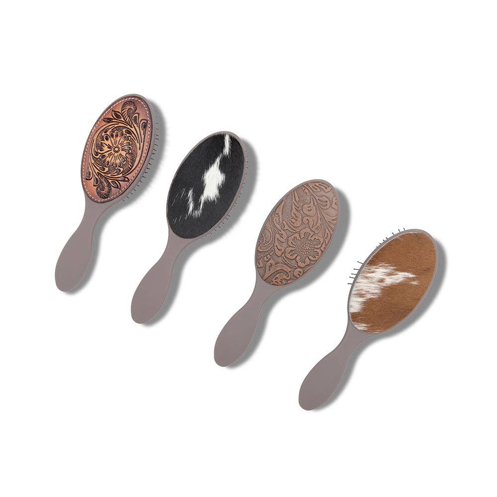 Myra Bag - Bethany Trail Hair Brush - Hand-Tooled