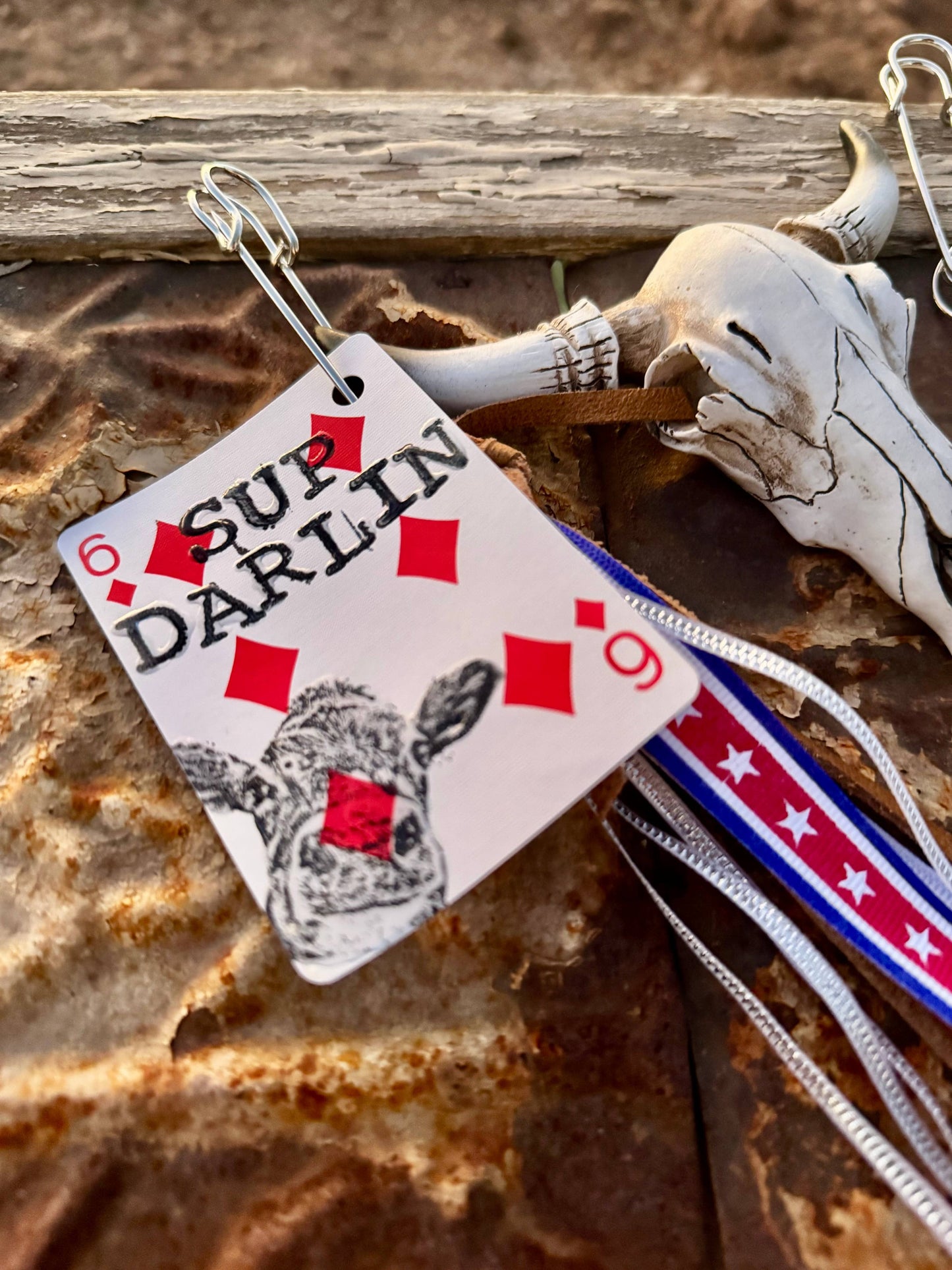 Wild Hancock Creations - Western keychain/Fringe Keychain/Purse Accessory - SUP DARLIN