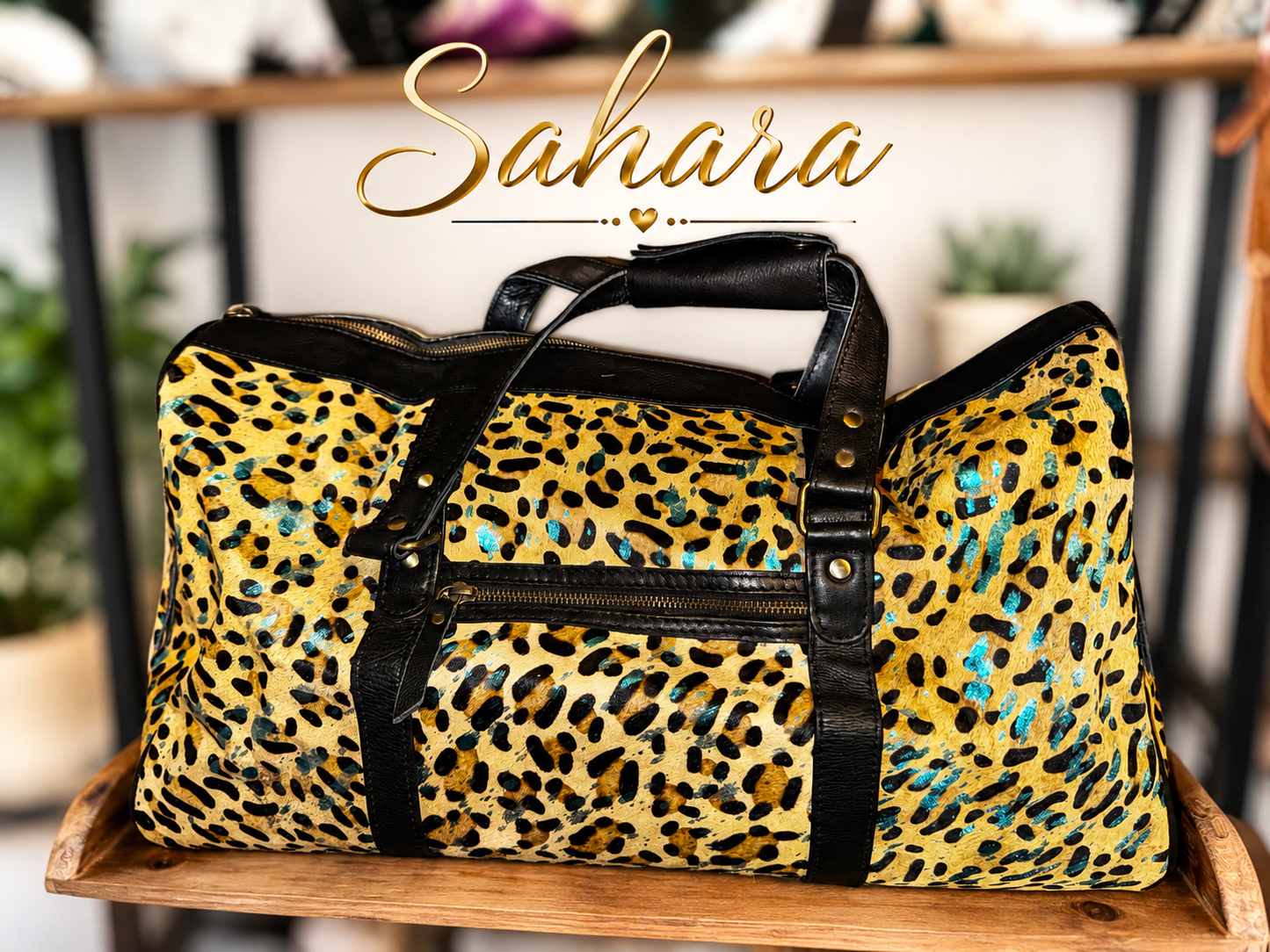Sahara Leopard print Duffel