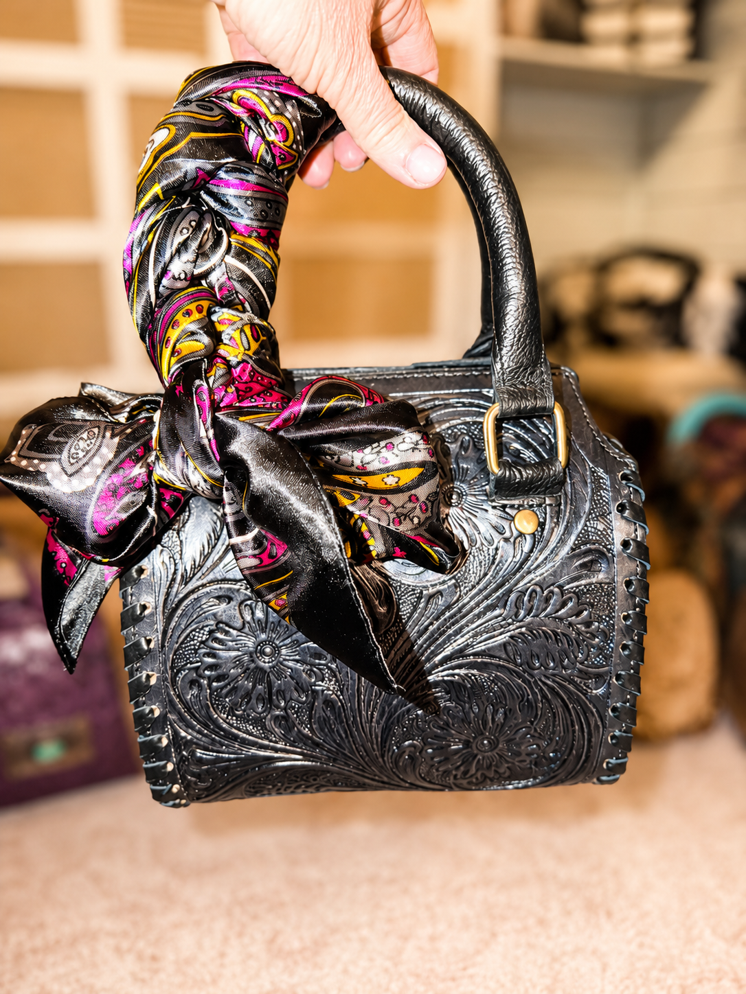 Black Velvet Belle small speedy handbag!