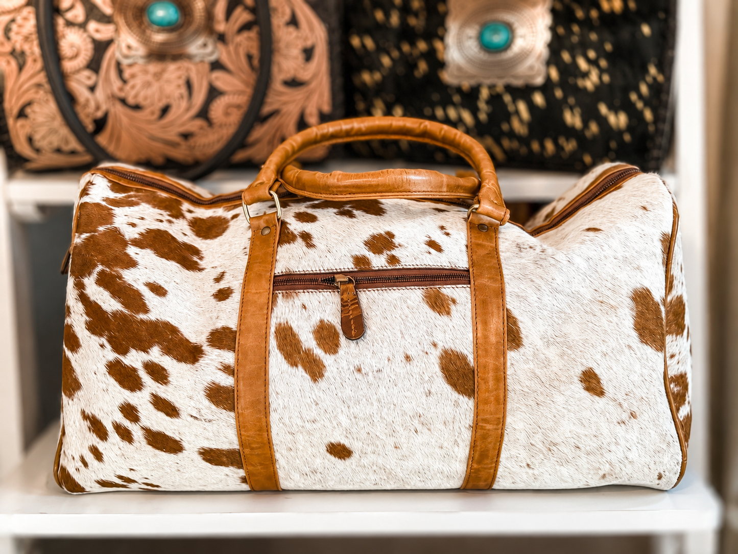 The Open Range large cowhide duffel!