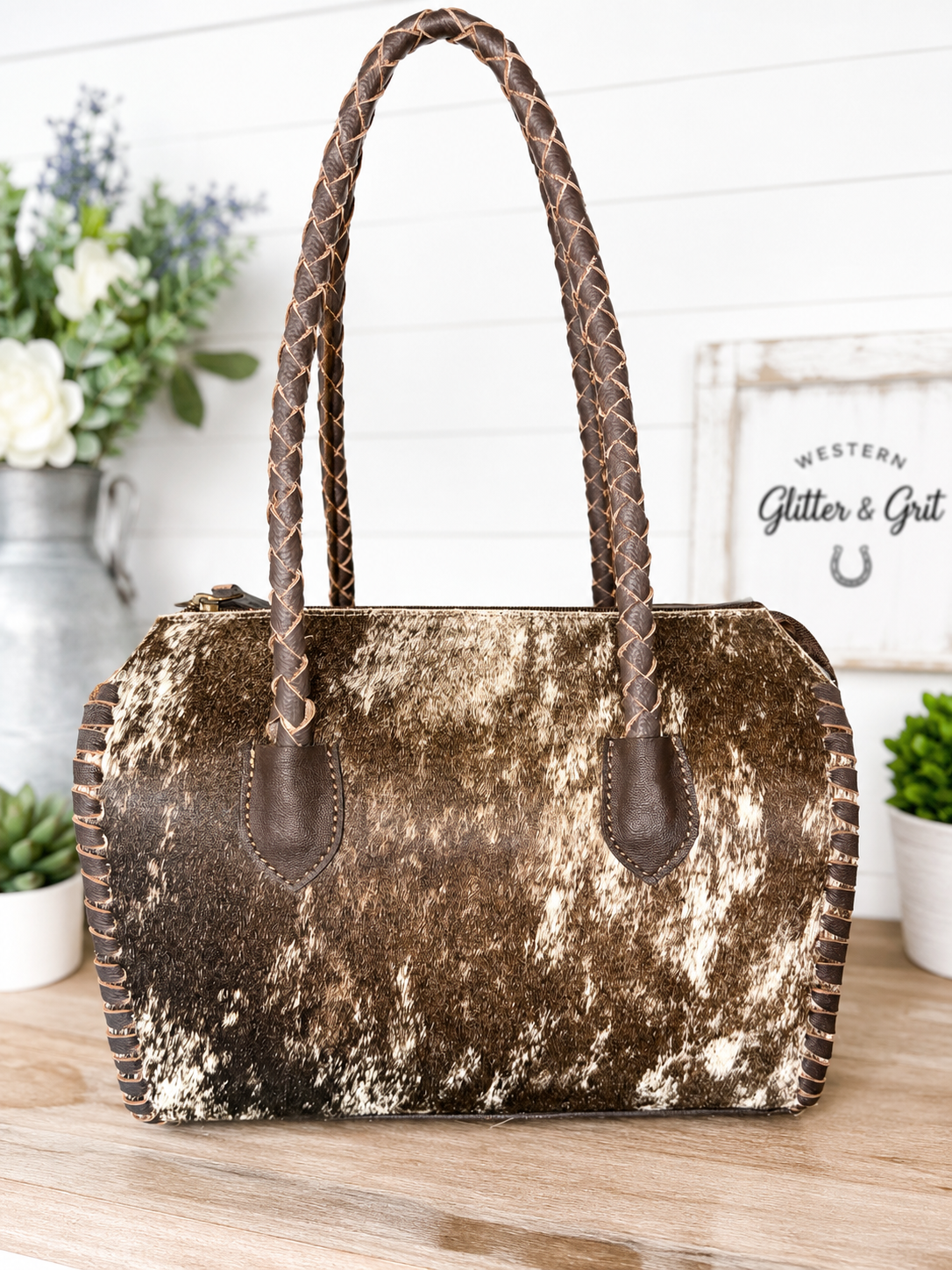 Saddle & Stone medium cowhide speedy! ( unicorn hide)