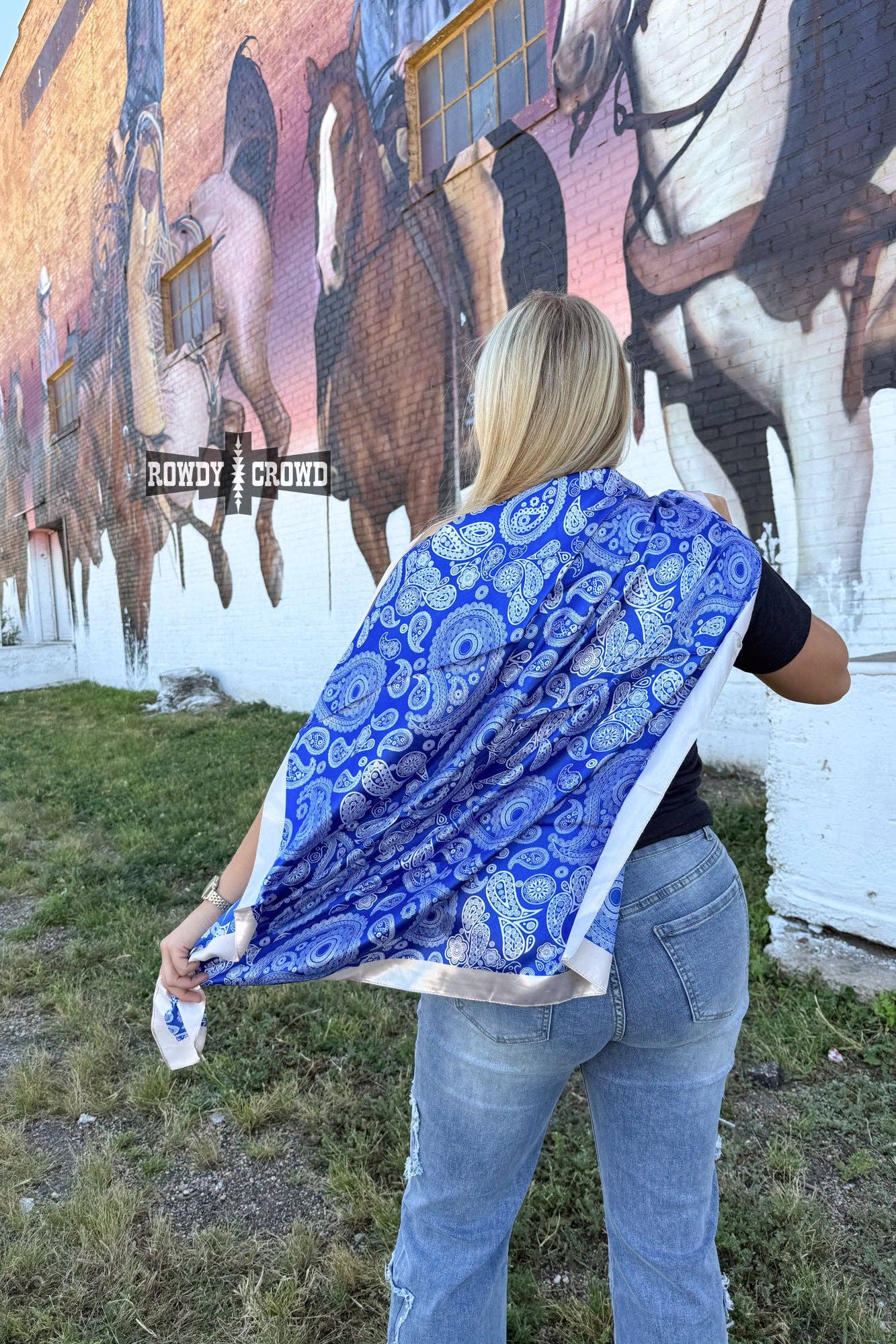 Rowdy Crowd Clothing - Cowgirl Paisley Wild Rag
