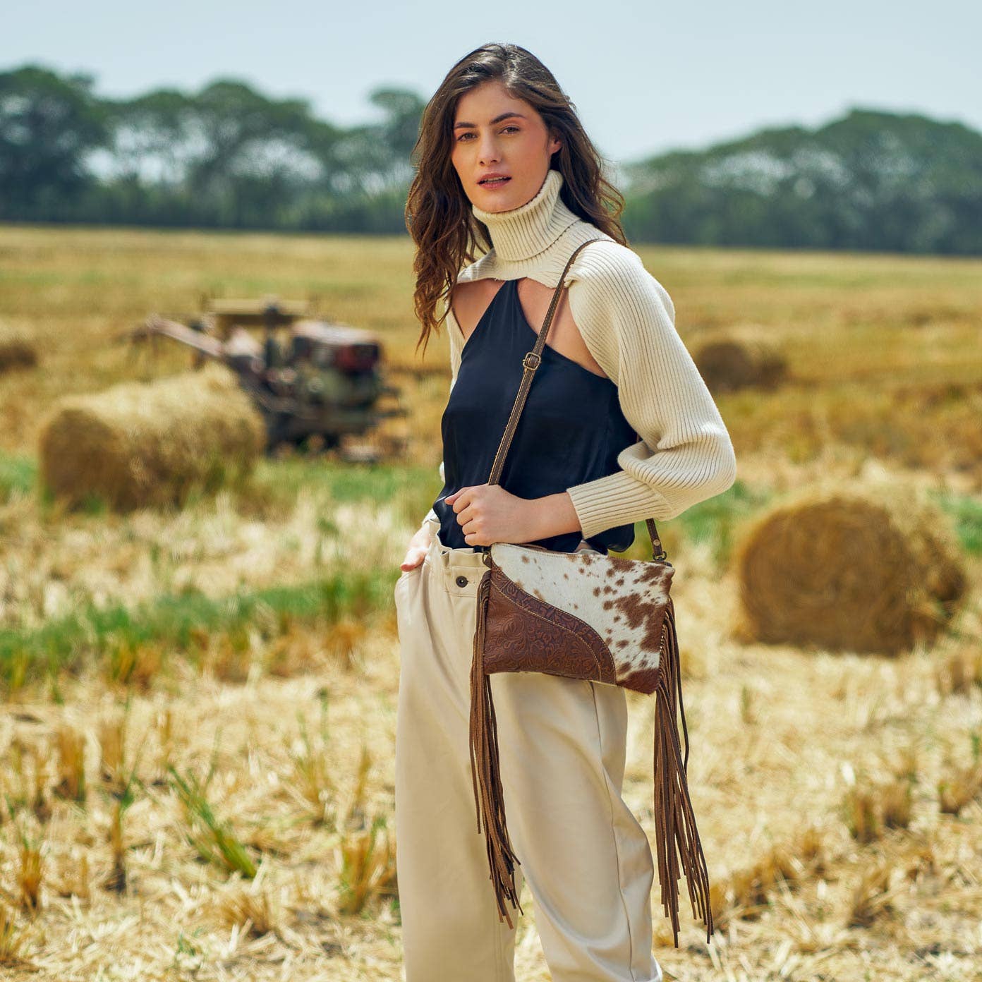 Myra Bag - Fractional Leather & Hairon Bag