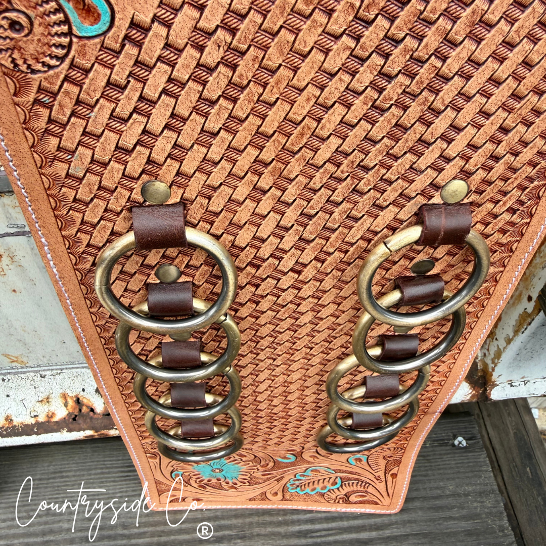 Countryside Co. - Large 10 Ring Wild Rag Scarf Hanger - Brown