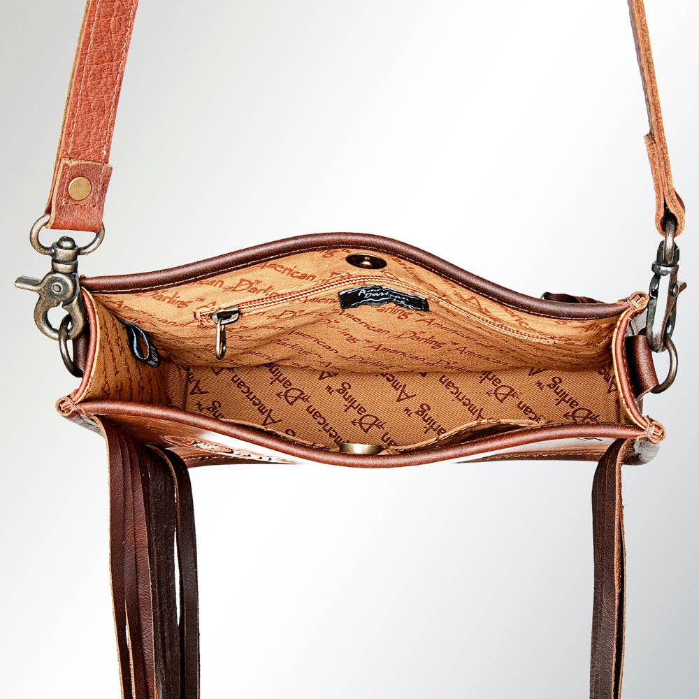Crossbody Genuine Western Leather Women Bag - ADBG725B