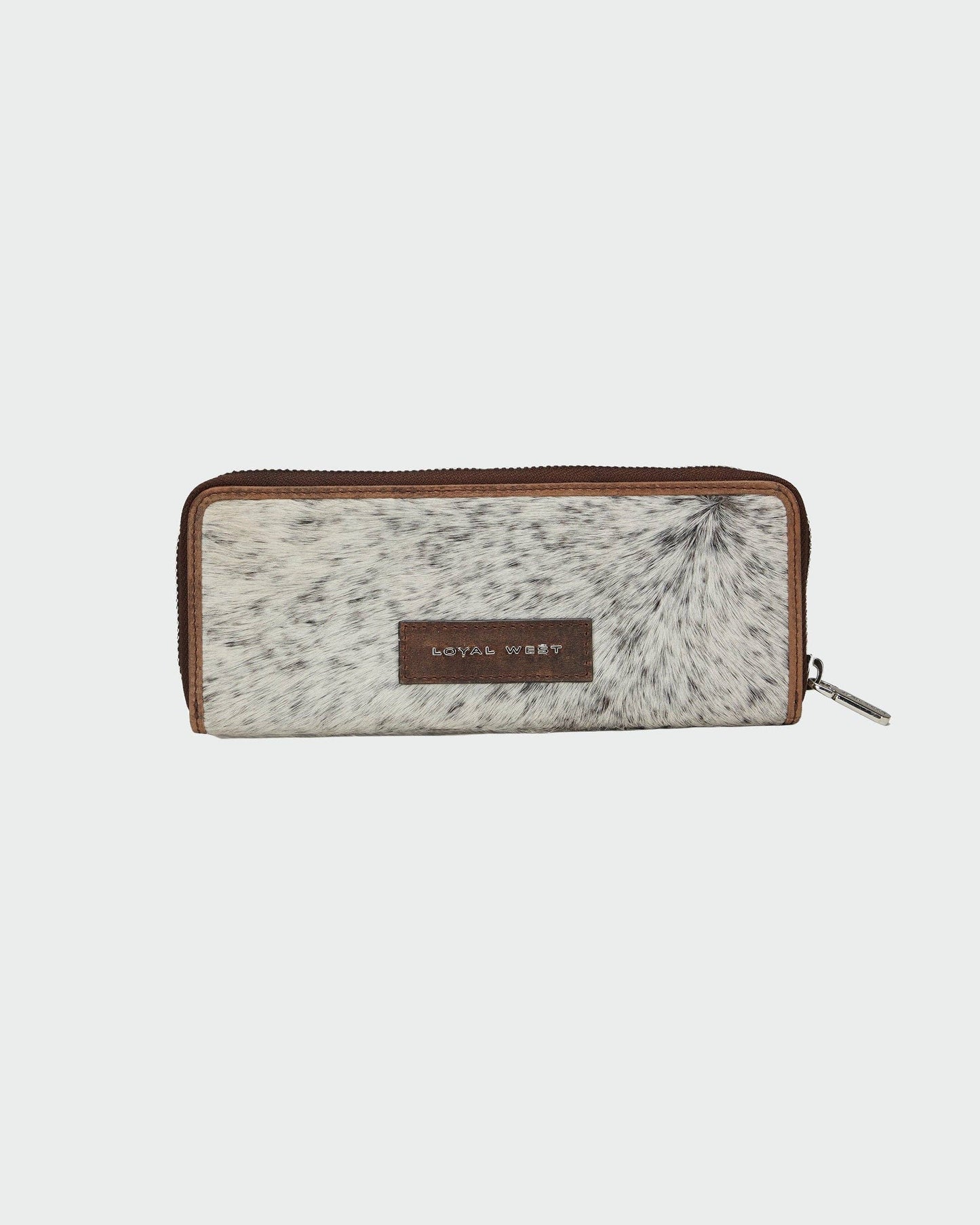 Loyal West - Ranch Road Cowhide Jewellery Case - Letter / BLACK & WHITE COWHIDE