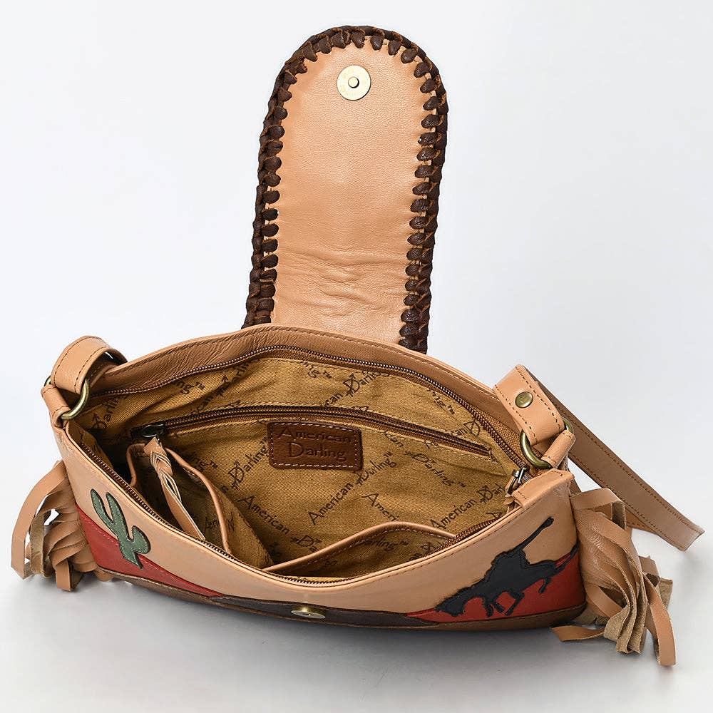 American Darling Crossbody Genuine Leather women bag western handbag purse - ADBGM467