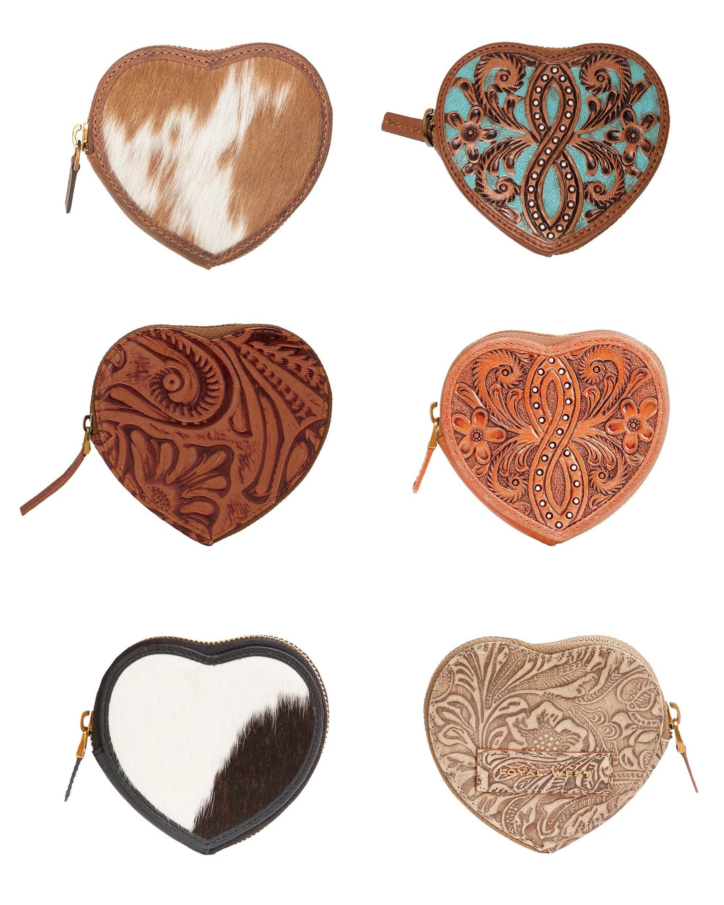 Myra Bag - Loyal West Cupid Coin Pouch Handtooled Leather - Handtooled Leather / Single