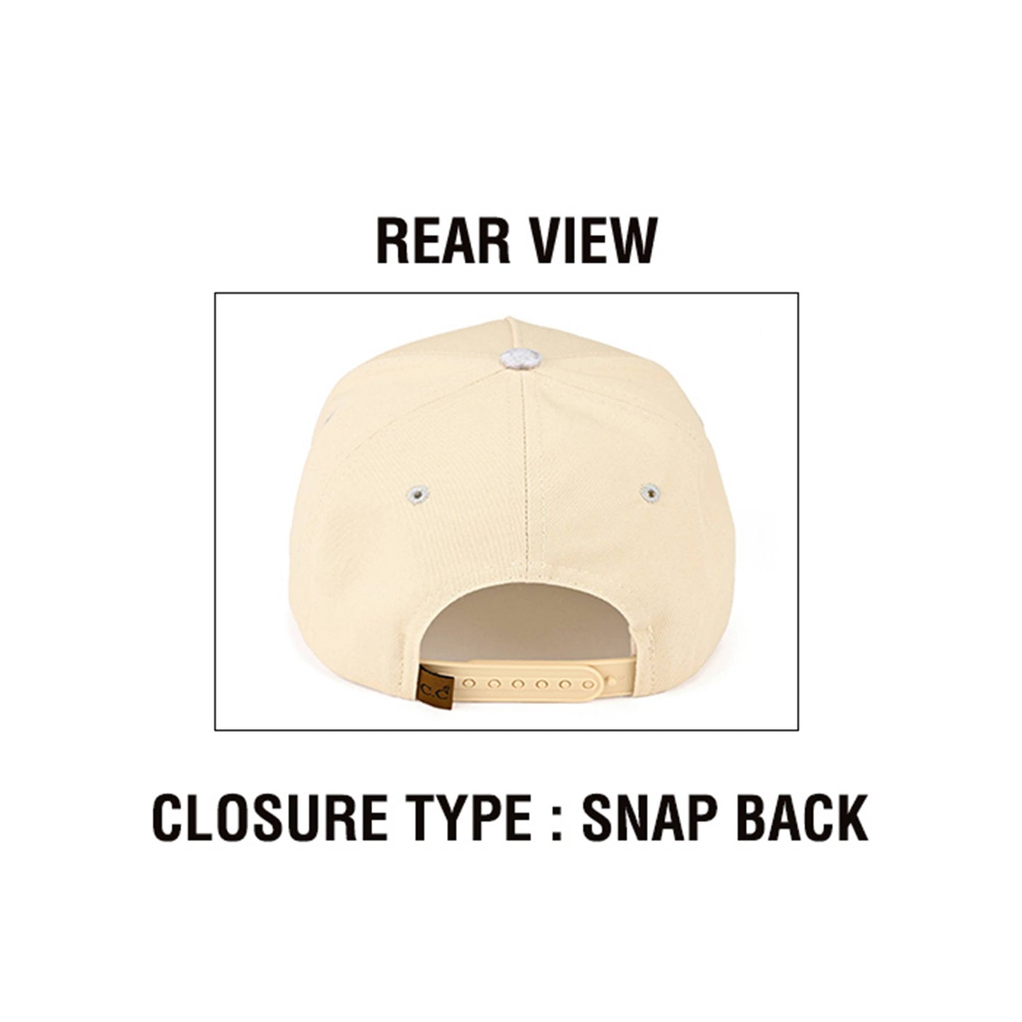 Hana - C.C HOWDY Letter Embroidered Two Tone Trucker Cap - White Camo