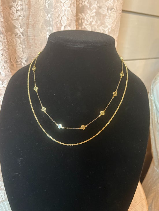 10K Gold Layered Necklace Set