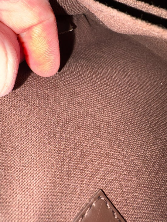 Louis Vuitton Pochette Saint Paul Clutch Bag Damier Ebene Canvas