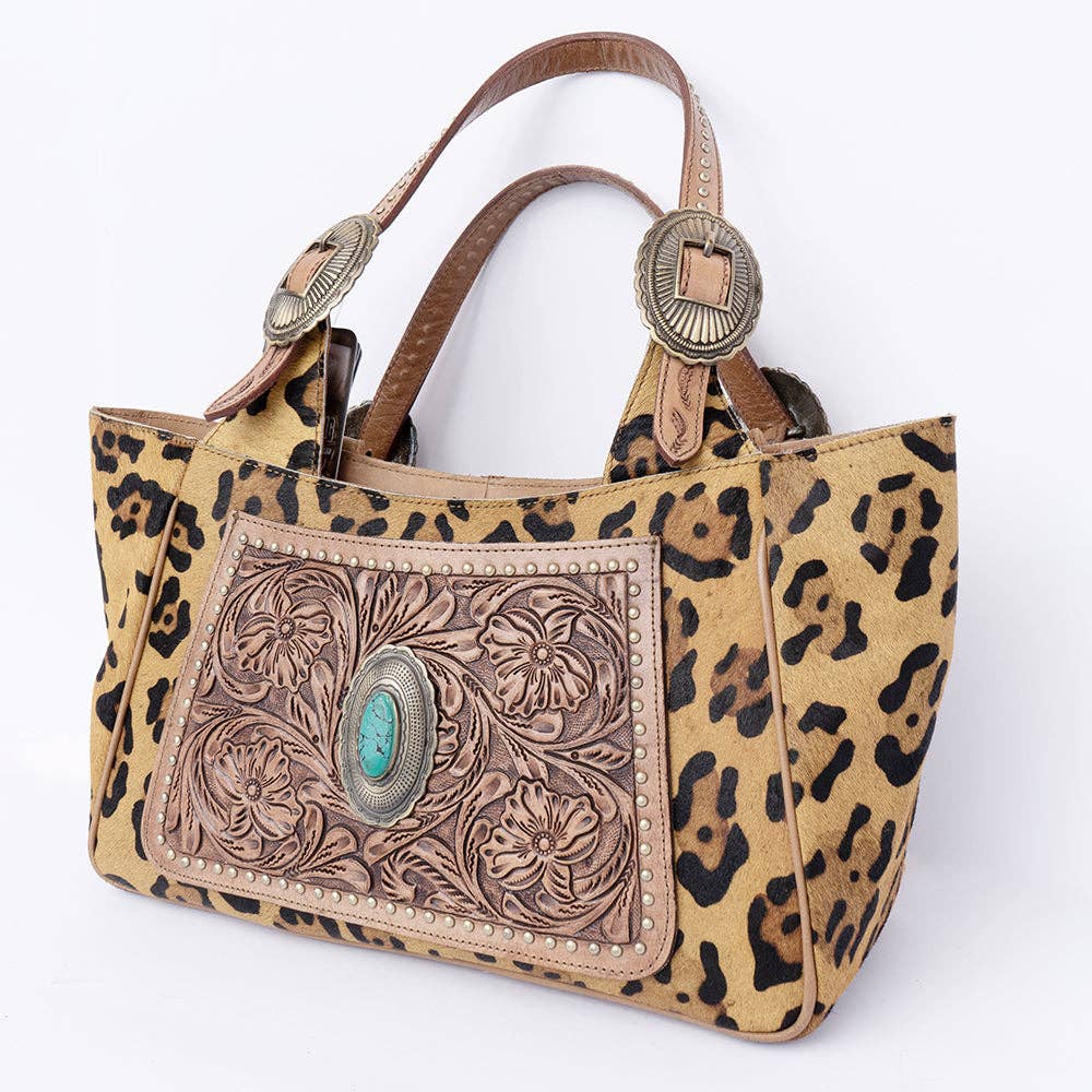 LS Western - ADBGI224 Hobo Hair On Genuine Western Leather Women Bag - ADBGI224A