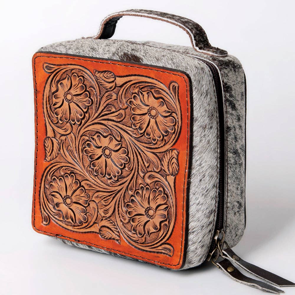 LS Western - LC-ADBGA311 Jewelry Case Genuine Western Leather Women Bag - ADBGA311C