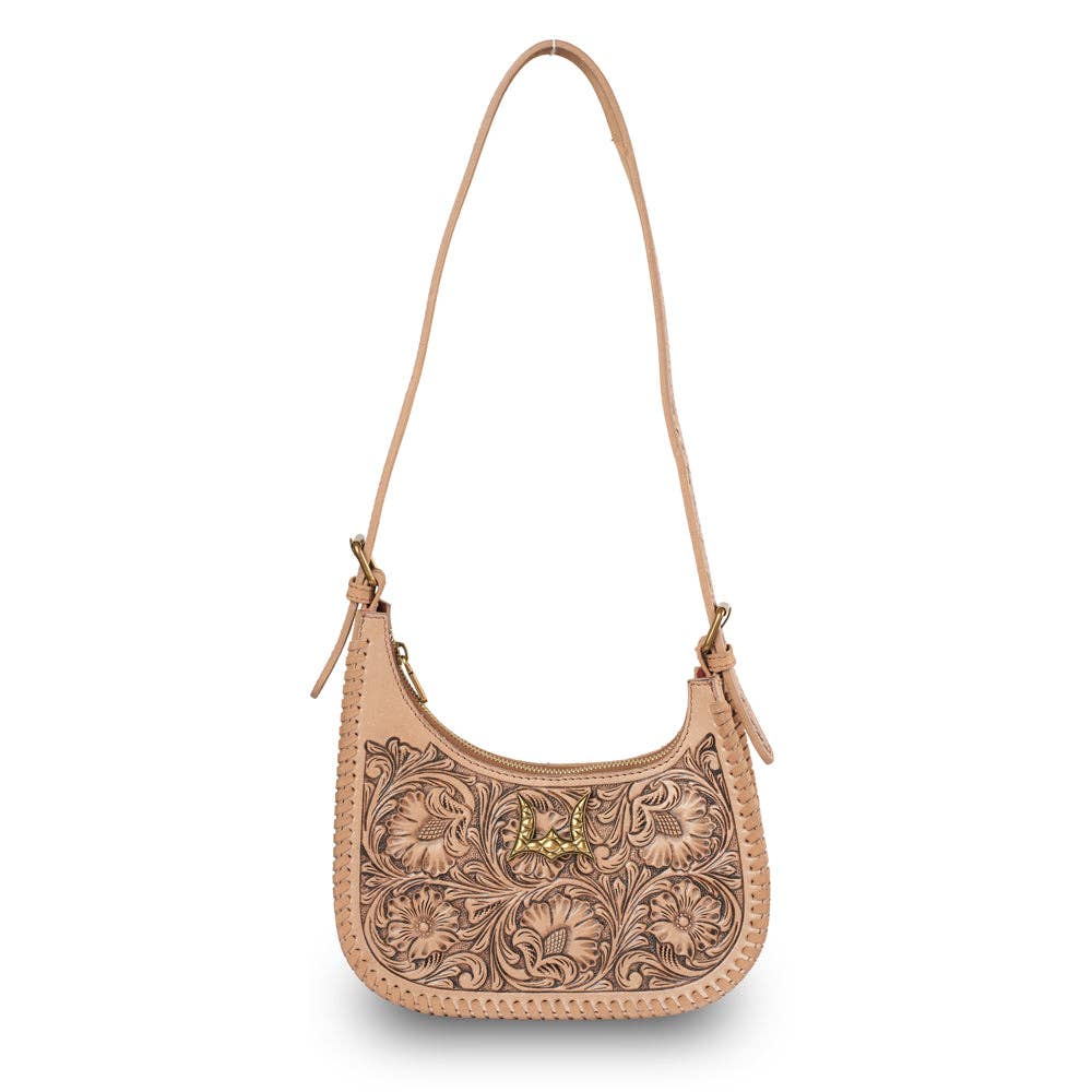 Loyal West Handtooled Dannia Medium Purse - Slant Form - Slant Form