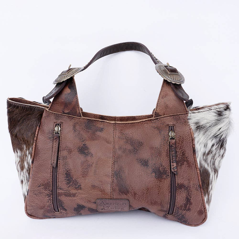 LS Western - ADBGI224 Hobo Hair On Genuine Western Leather Women Bag - ADBGI224A