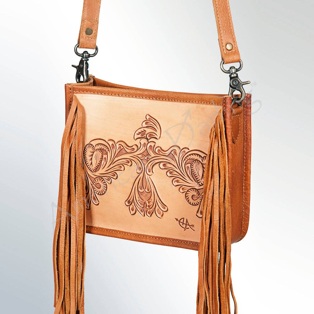 Crossbody Genuine Western Leather Women Bag - ADBG725B