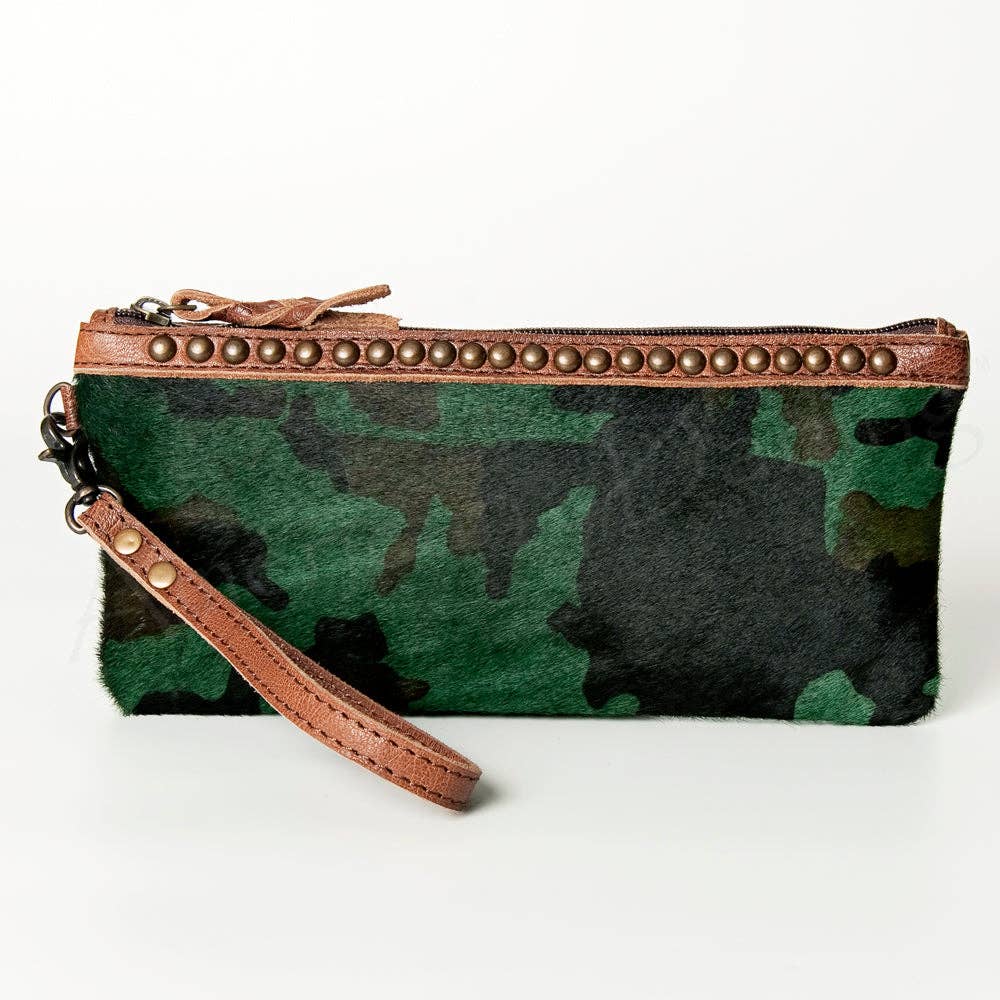 LS Western - ADBG344 American Darling Hair-On Cowhide Wristlet Bag - ADBG344ACGO
