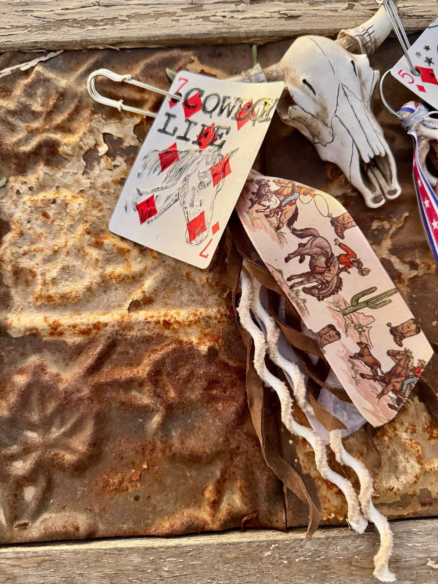 Wild Hancock Creations - Western Keychain/Fringe Keychain/Purse Accessor/Cowgirl Keys - COWBOY LIFE