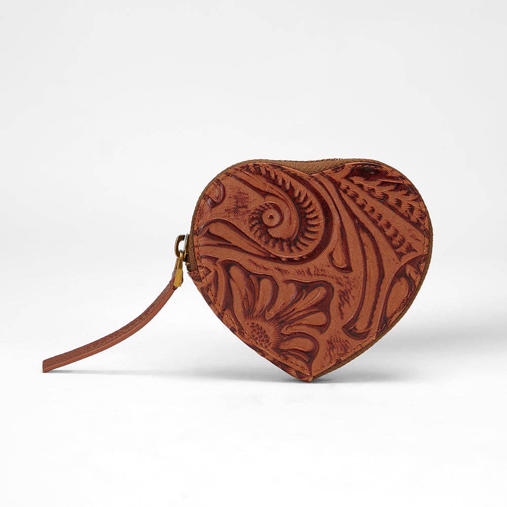 Myra Bag - Loyal West Cupid Coin Pouch Handtooled Leather - Handtooled Leather / Single