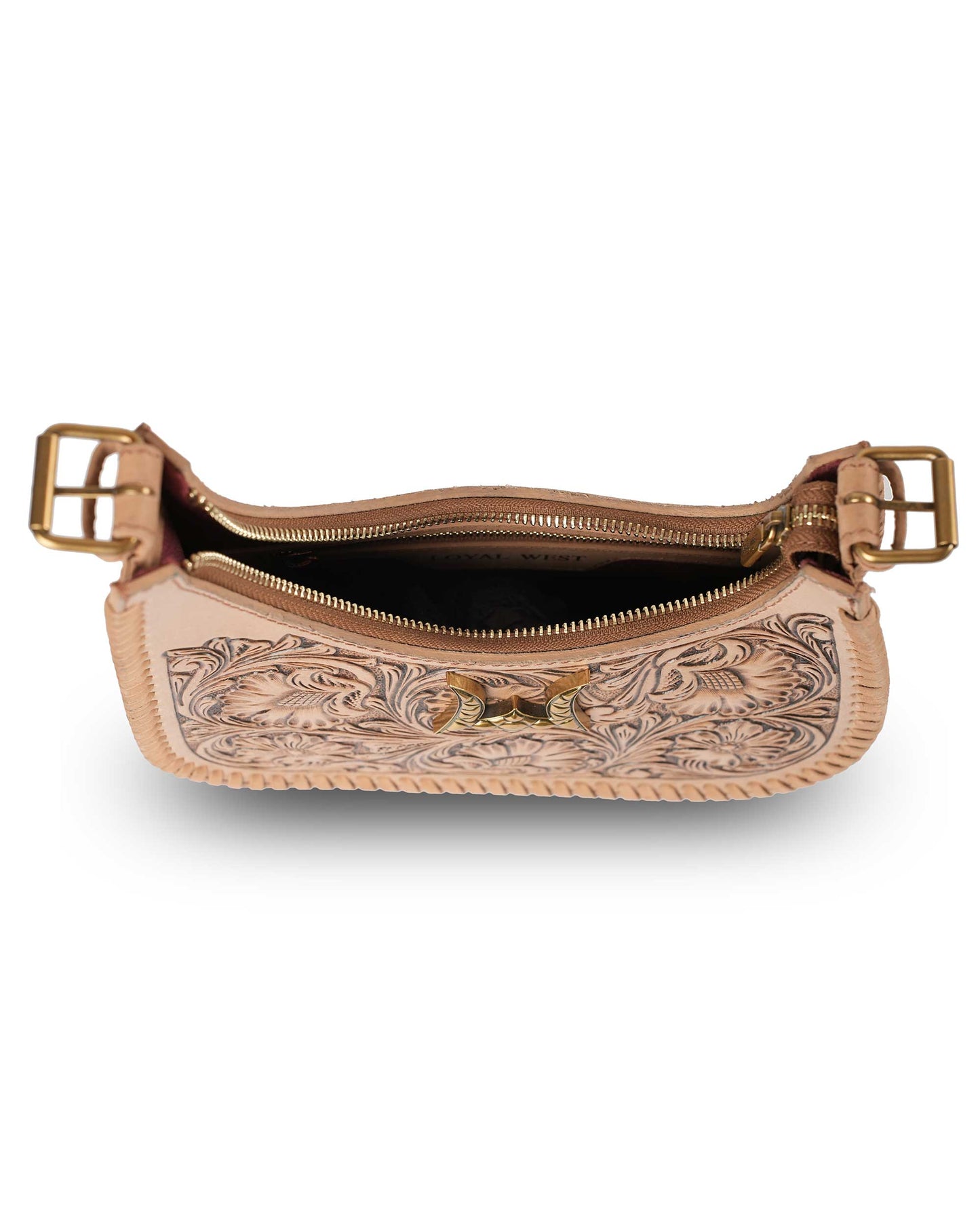 Loyal West - Handtooled Dannia Medium Purse - Slant Form - NaN / Slant Form