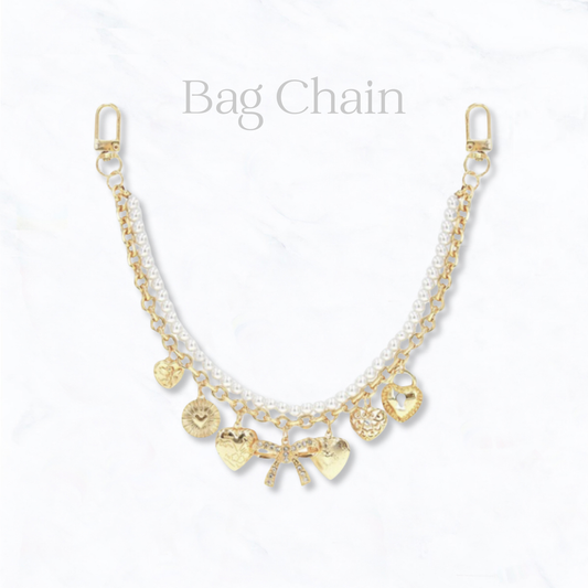 Suzie Q USA - Bow Charm Gold Bag Chain