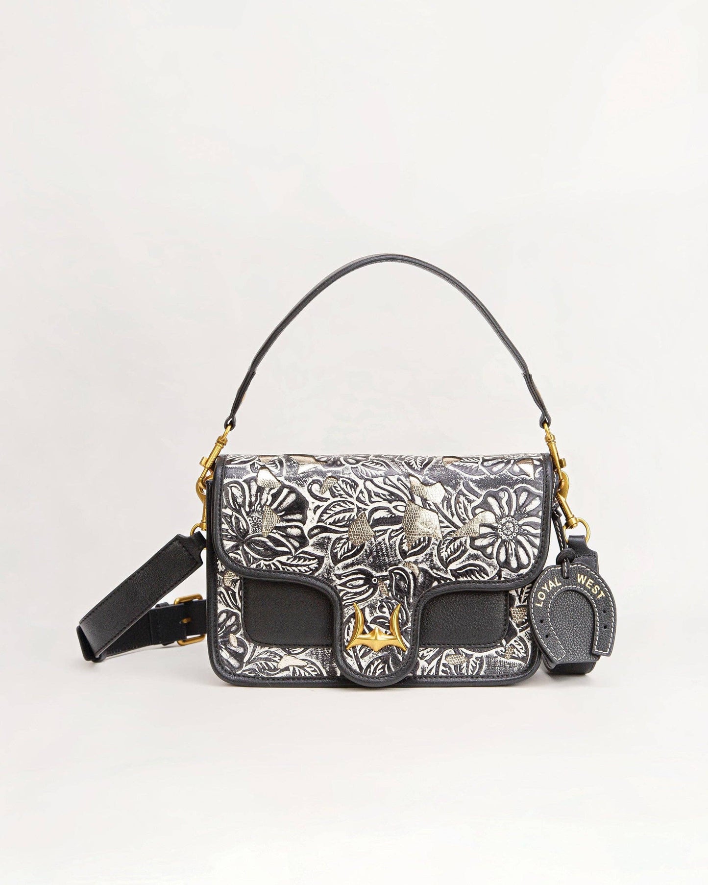 Loyal West - Shell Medium Purse – Brown & White