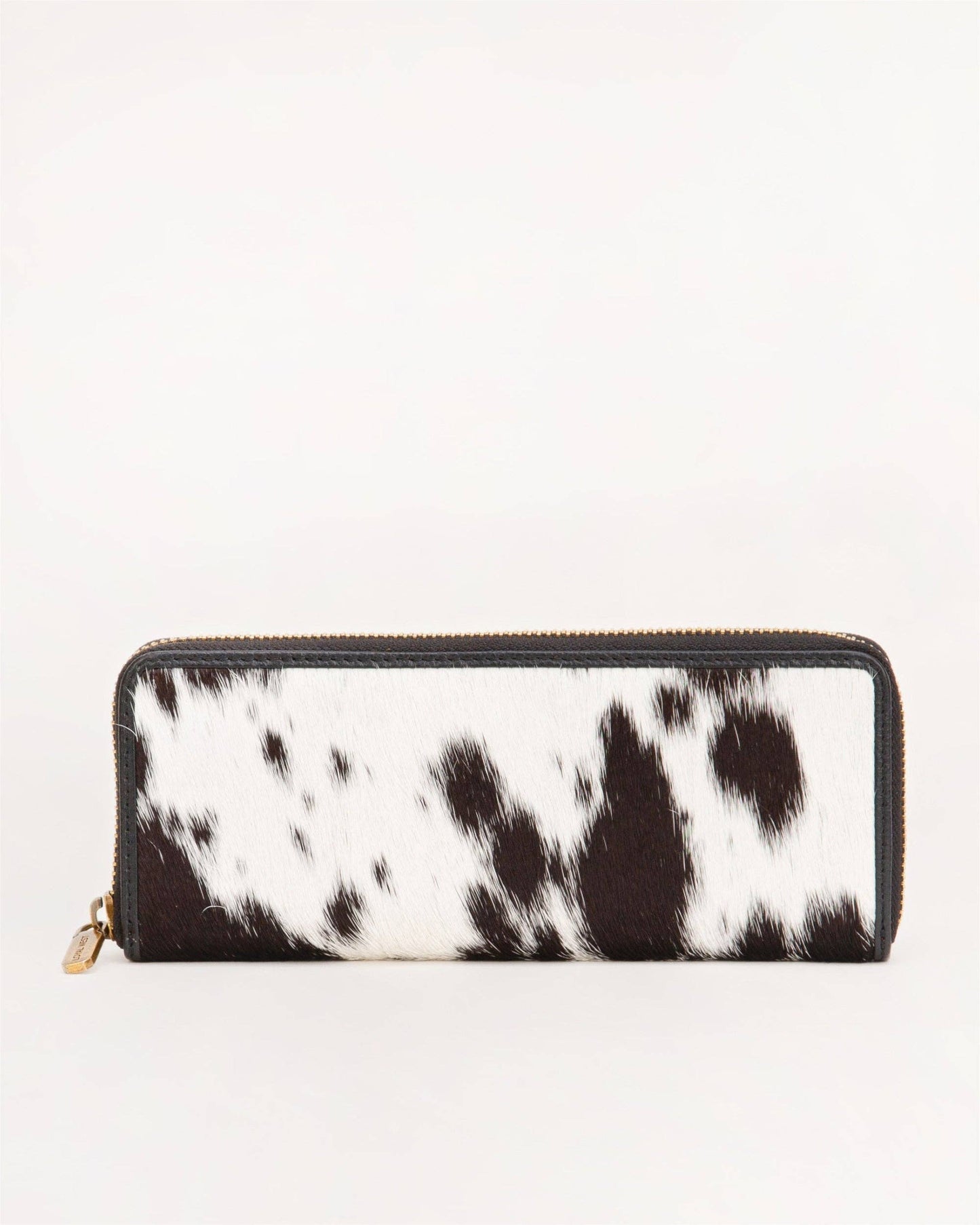 Loyal West - Ranch Road Cowhide Jewellery Case - Letter / BLACK & WHITE COWHIDE