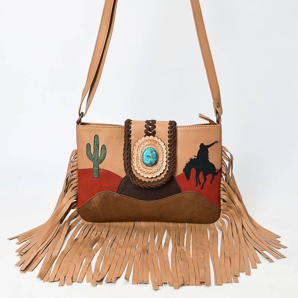 American Darling Crossbody Genuine Leather women bag western handbag purse - ADBGM467