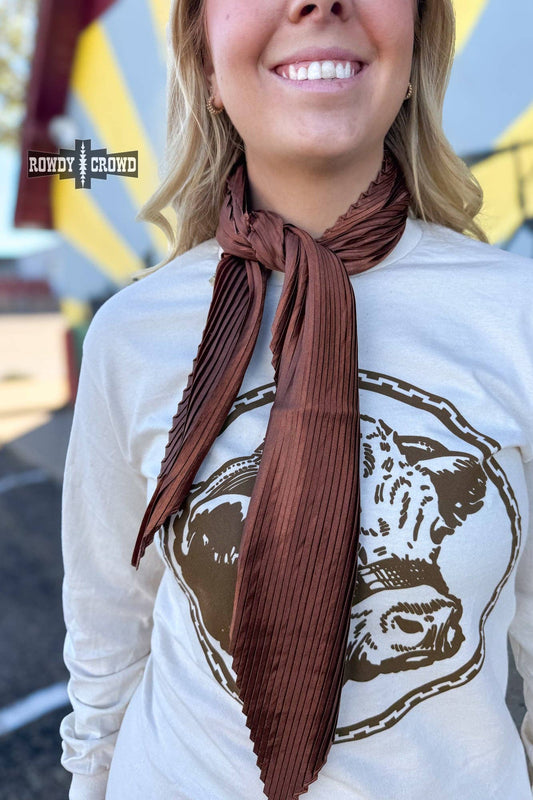 Rowdy Crowd Clothing - Pasadena Pleated Wild Rags - Coffee