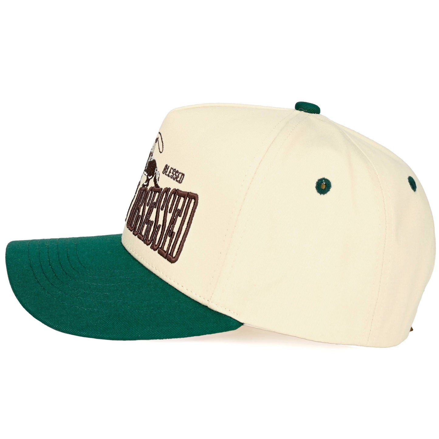 Hana - C.C COWBOY OBSESSED Embroidered Cotton Trucker Cap - Black