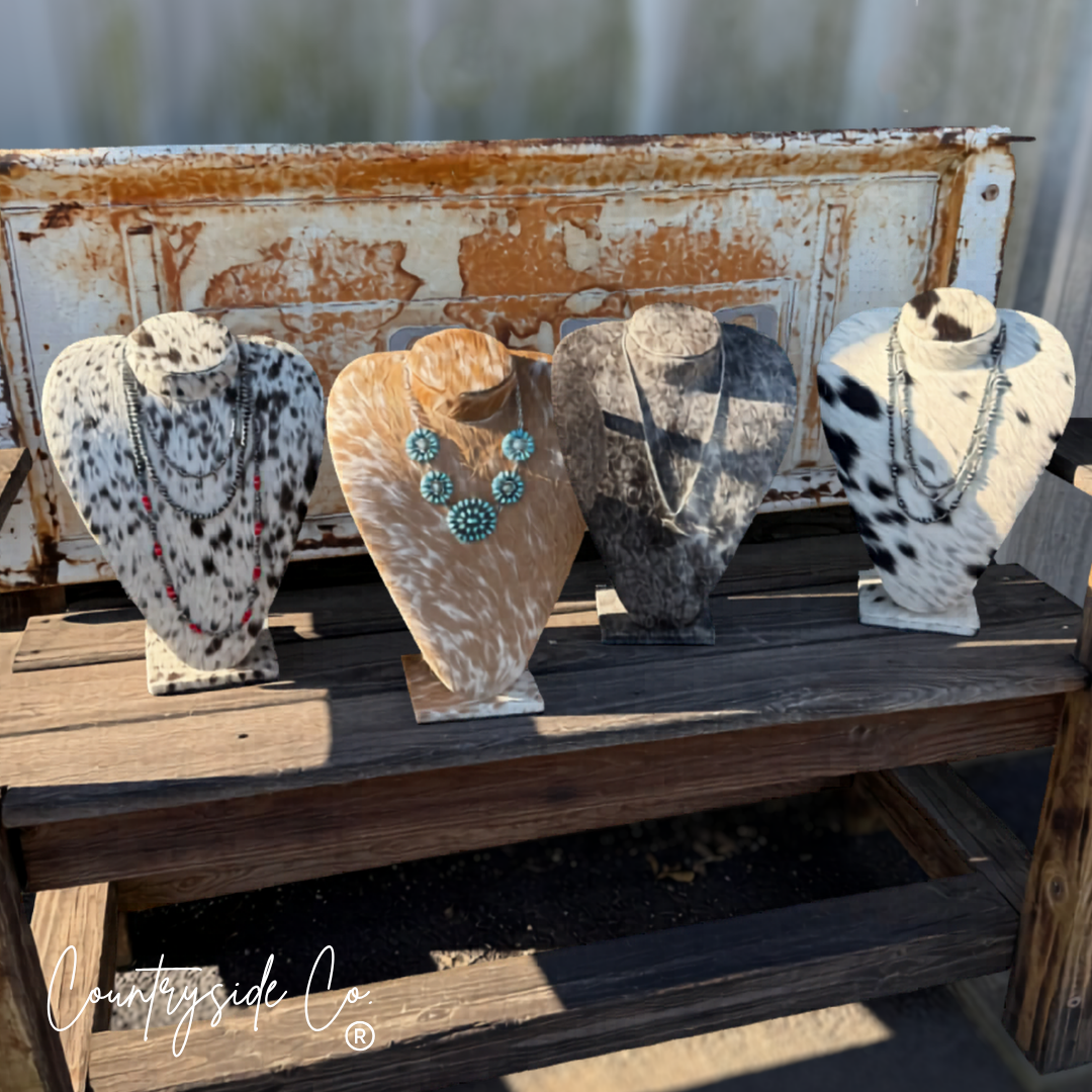 Countryside Co. - Necklace Cowhide Display Stand