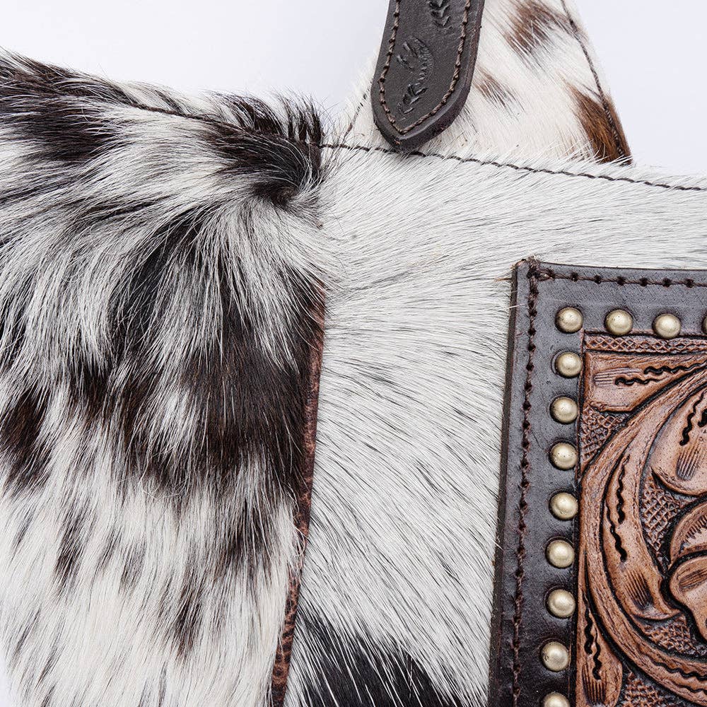 LS Western - ADBGI224 Hobo Hair On Genuine Western Leather Women Bag - ADBGI224A