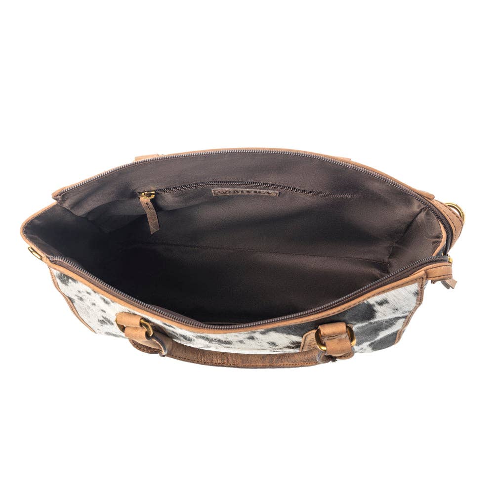 Myra Bag - Speckled Range Hairon Leather Concealed Carry Bag in Arctic Storm - Arctic Storm