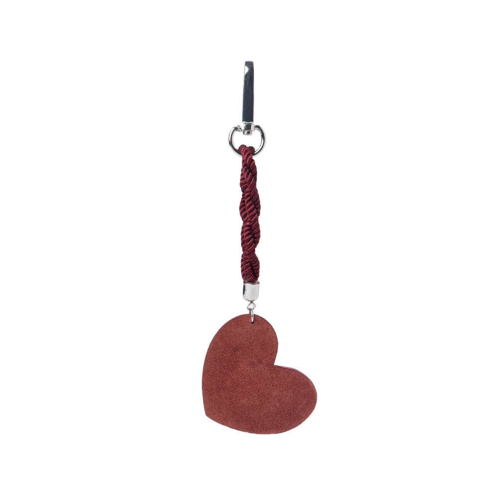 Myra Bag - Pearls Hold My Heart Bag Charm In Red