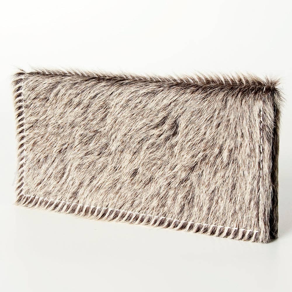 LS Western - ADBG258 American Darling Wallet Bag - Handcrafted Hair-On Cowhide & Genuine Leather Western Wallet - ADBG258TRQ