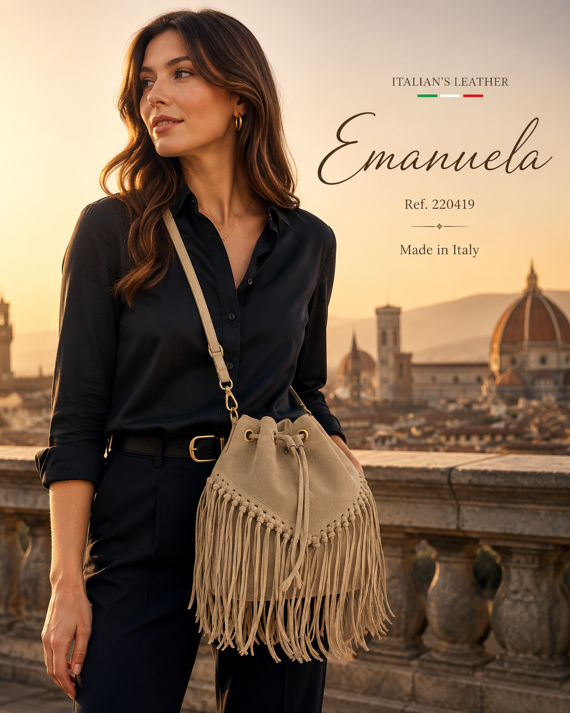 ITALIAN'S LEATHER - EMANUELA - Suede leather - Cuero