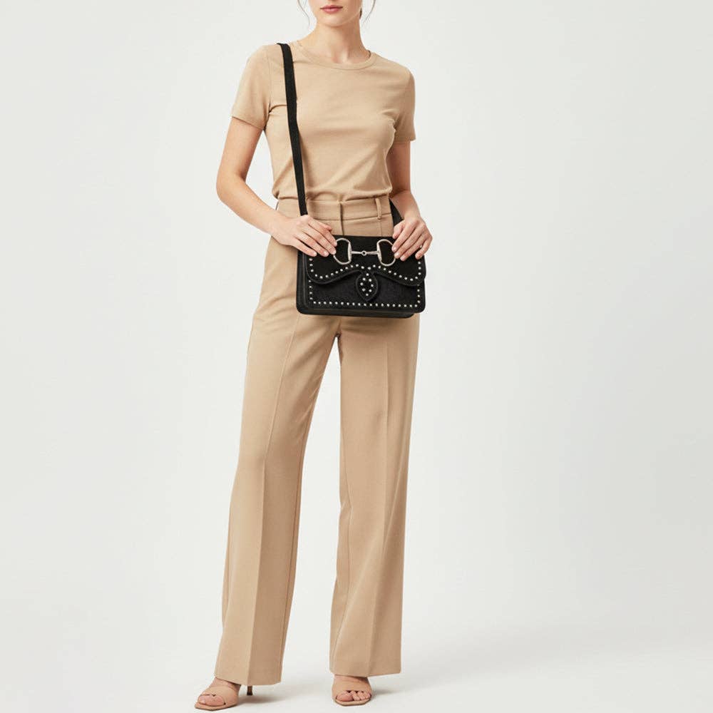 American Darling Crossbody Hair On Genuine suede Leather Women Bag - ADBGM849