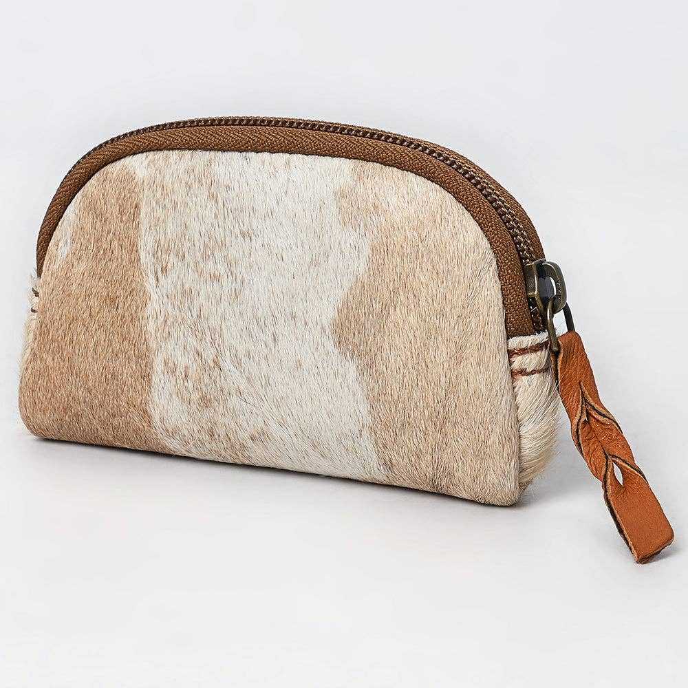 LS Western - ADBG444 Coin Purse Hair On Genuine Western Leather Women Bag - ADBG444BKW