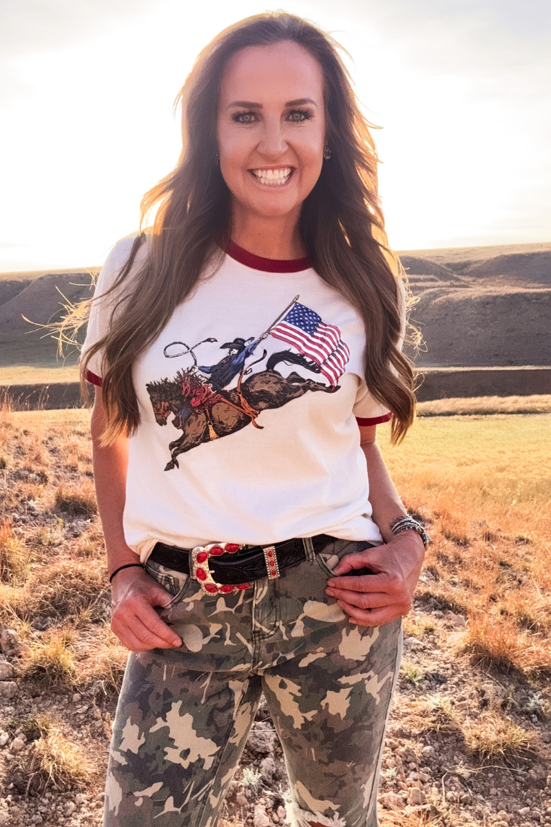 Sterling Kreek - Dust and Glory Ringer Tee - L