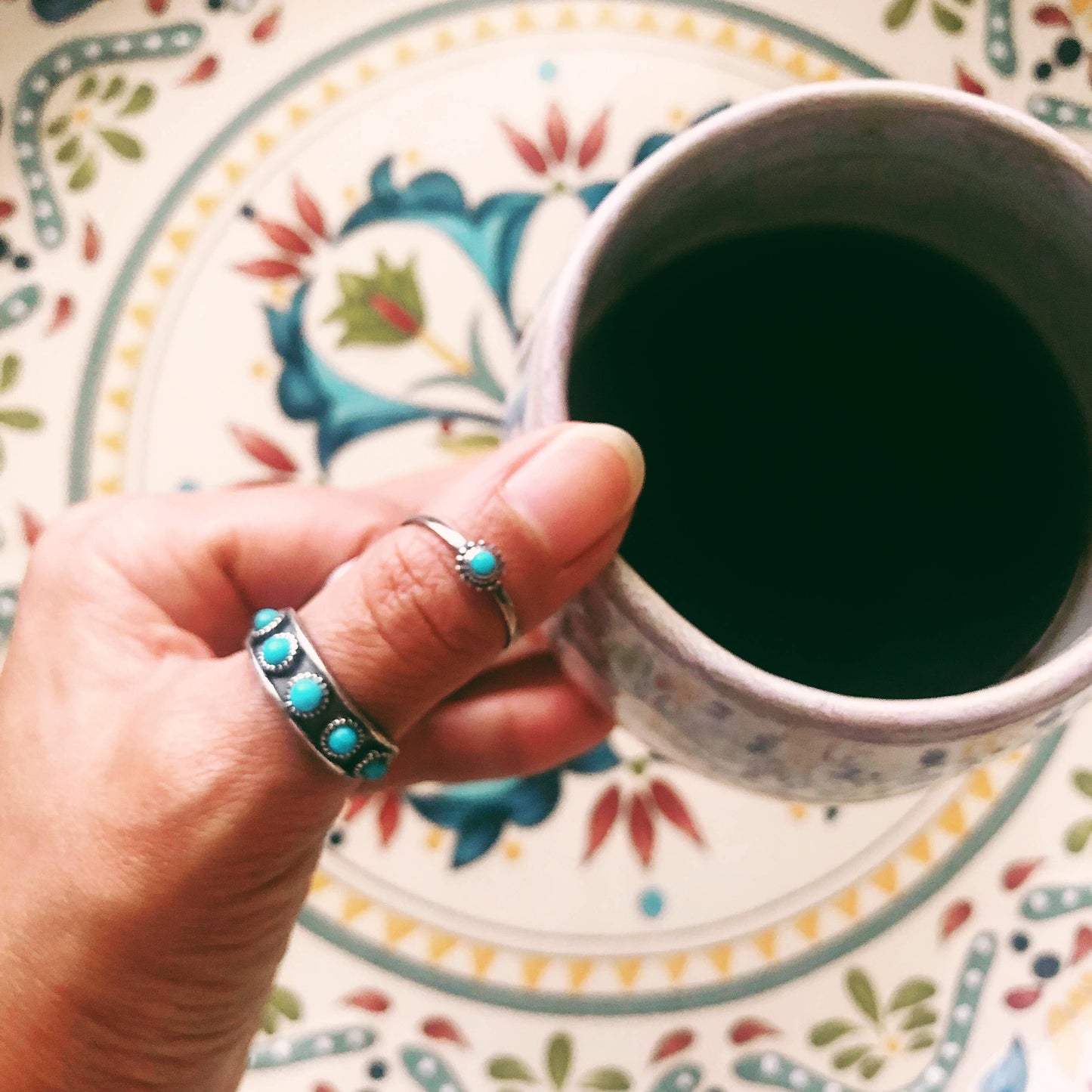 Sowell Jewelry - Hachi Turquoise Ring Band - Adjustable